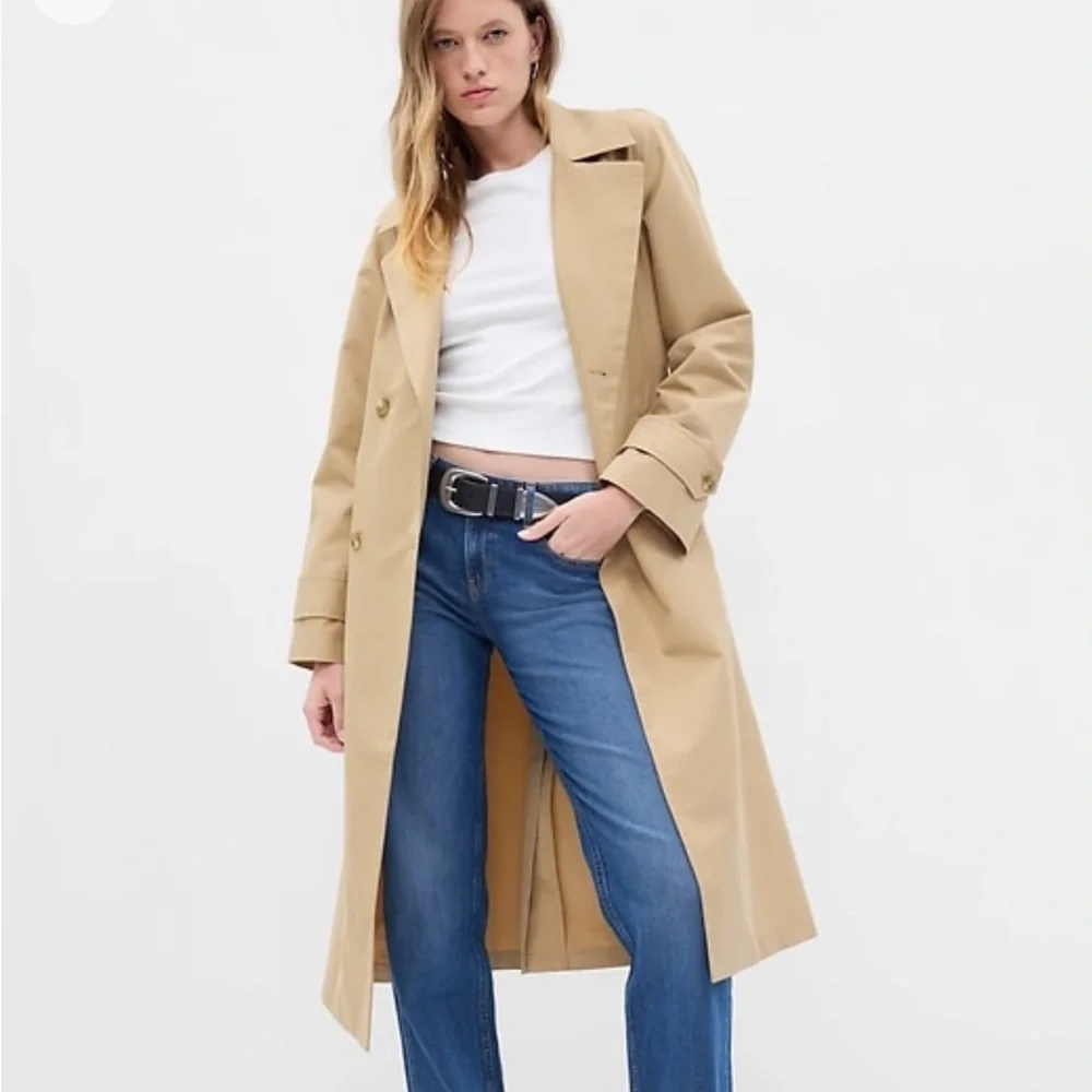 GAP Tan Trench Coat - Picture 5 of 5